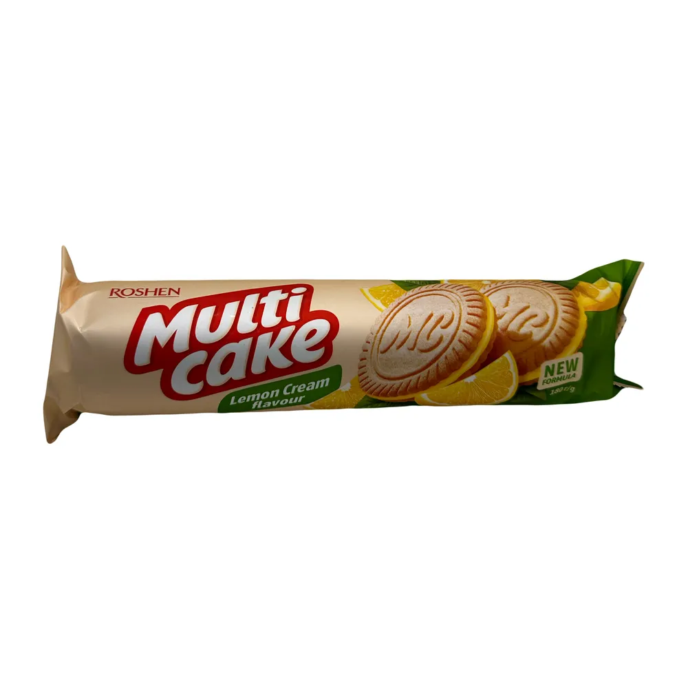 Печиво Roshen Multicake лимон-крем 180гр  арт. 08593 