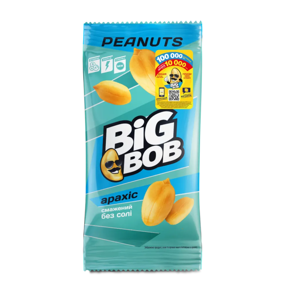 Арахіс Big Bob Смажений 60гр  арт. 06278 