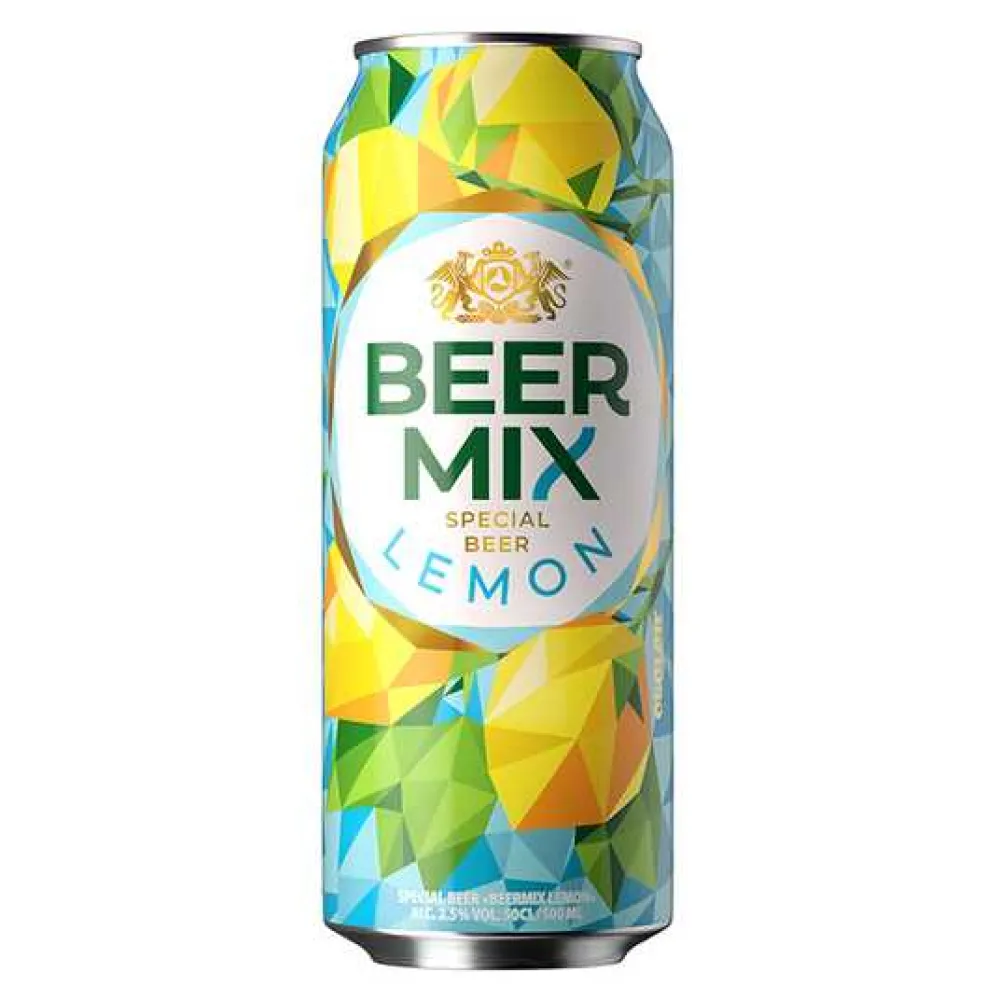 Пиво Beer Mix Лимон ж/б 0.5л  арт. 07146 