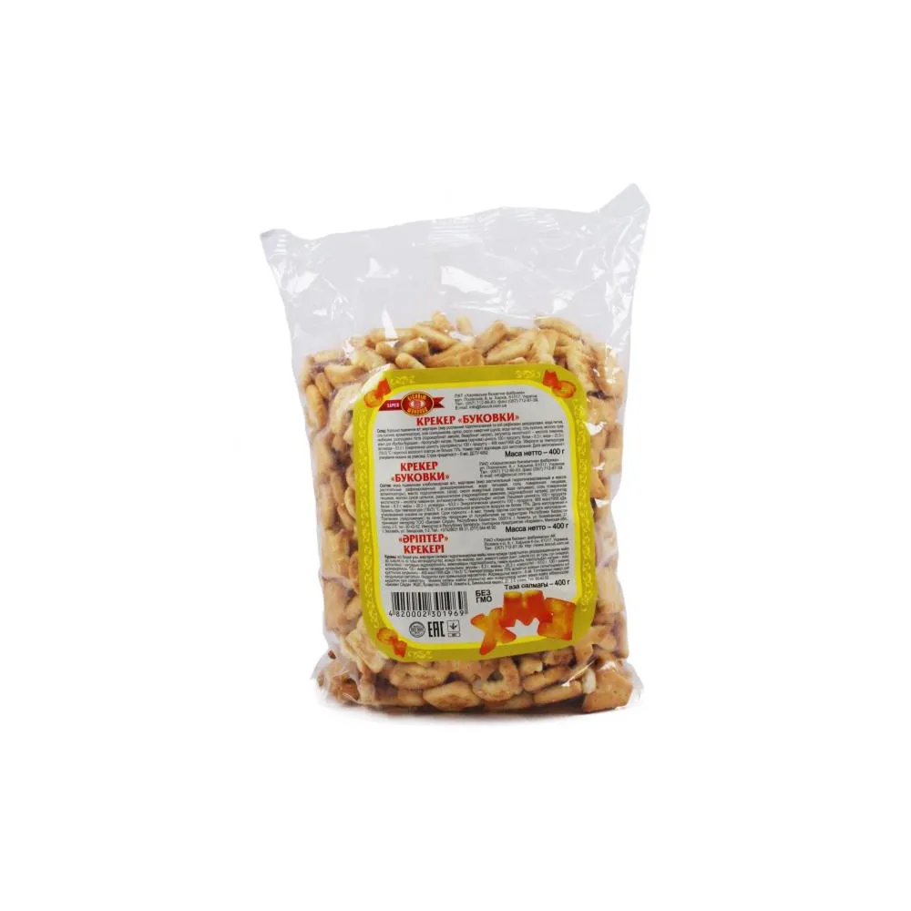 Крекер ХБФ Буковки 400гр  арт. 00108 
