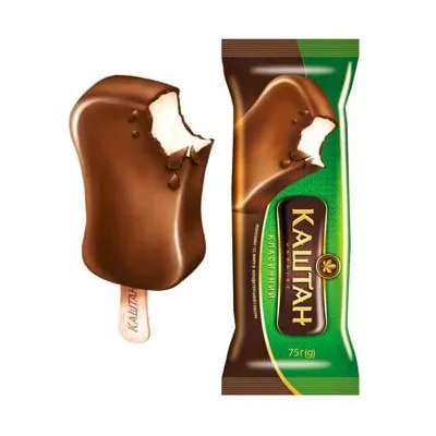 Морозиво Хладик Каштан класичний 75гр  арт. 02495