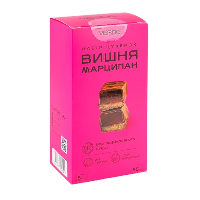 Набір цукерок Verde Вишня марципан б/ц 85гр  арт. 09289