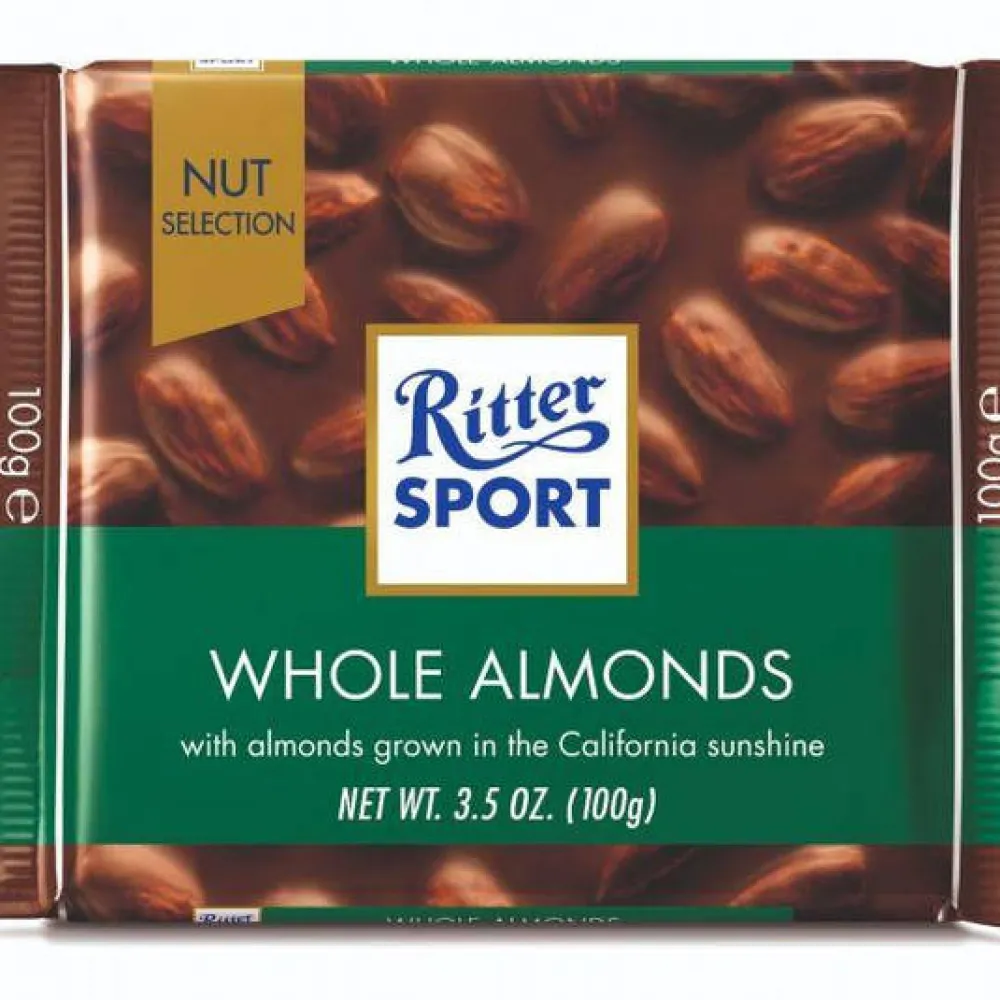 Шоколад Ritter Sport Whole Almonds 100гр  арт. 08646 