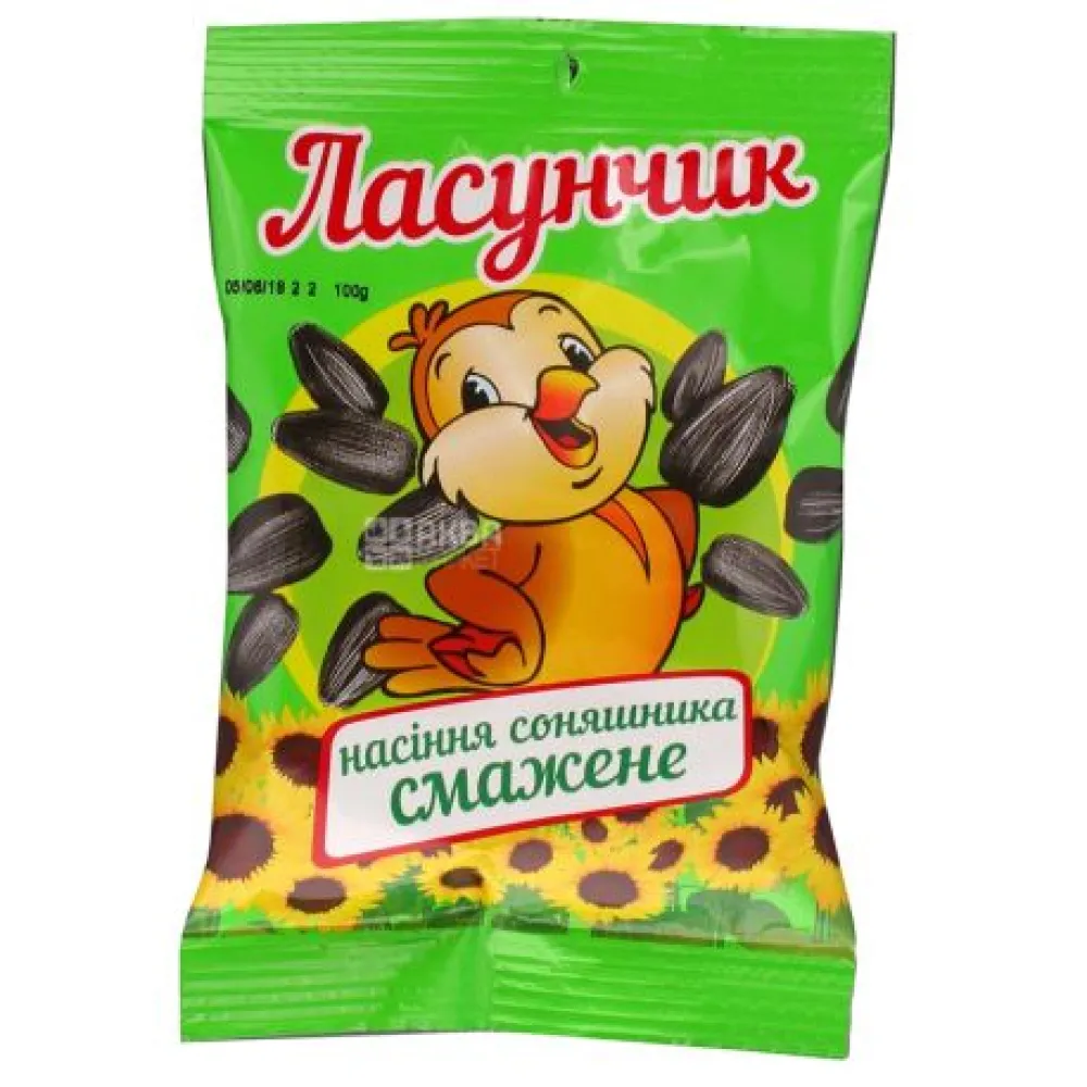 Насіння соняшника Ласунчик смажене 100гр  арт. 06390 