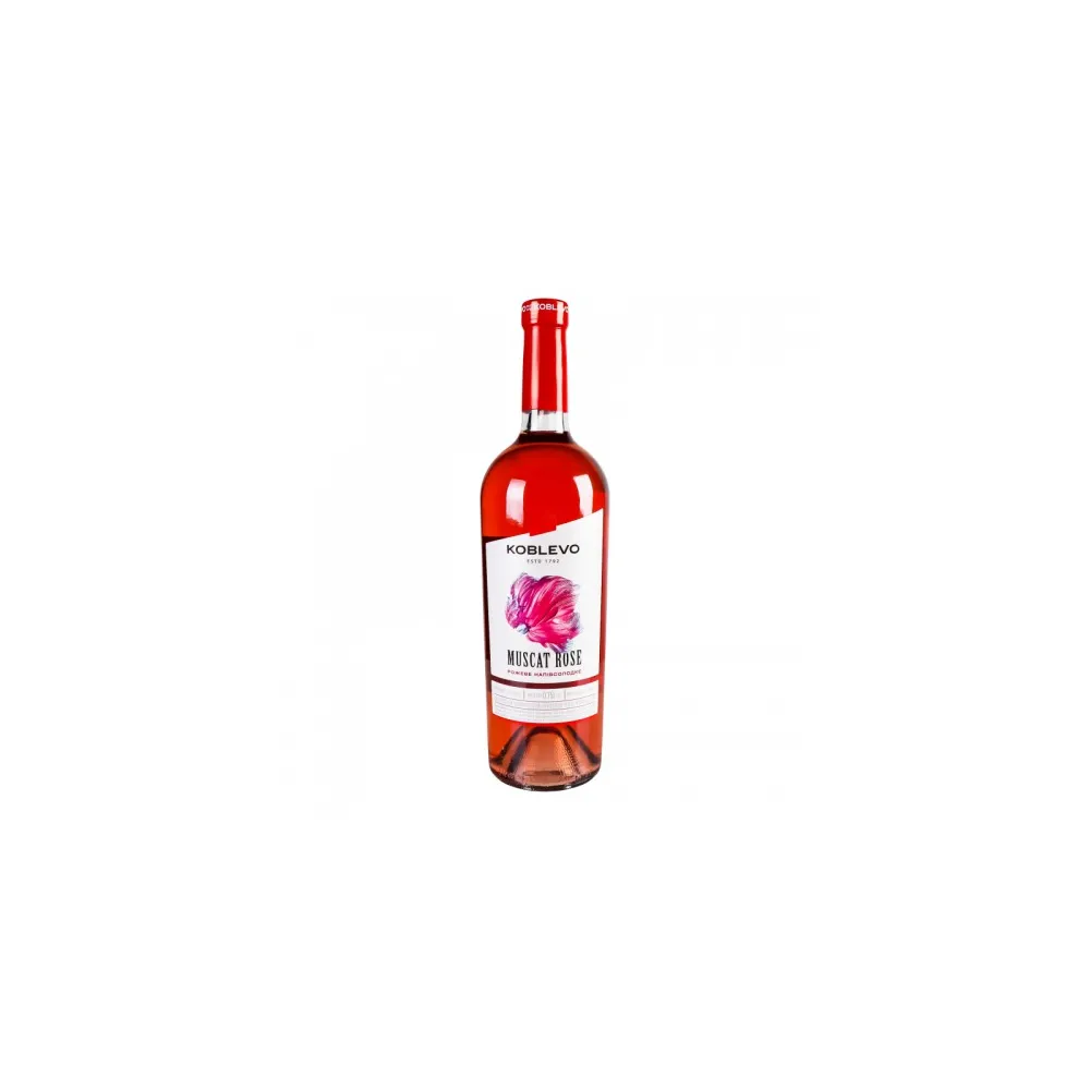 Вино Koblevo Muscat рож. напівсолодке 0,75л  арт. 09721 