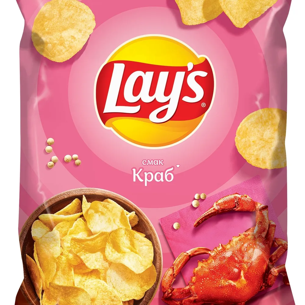 Чипси Lay's краб 120гр  арт. 06574 