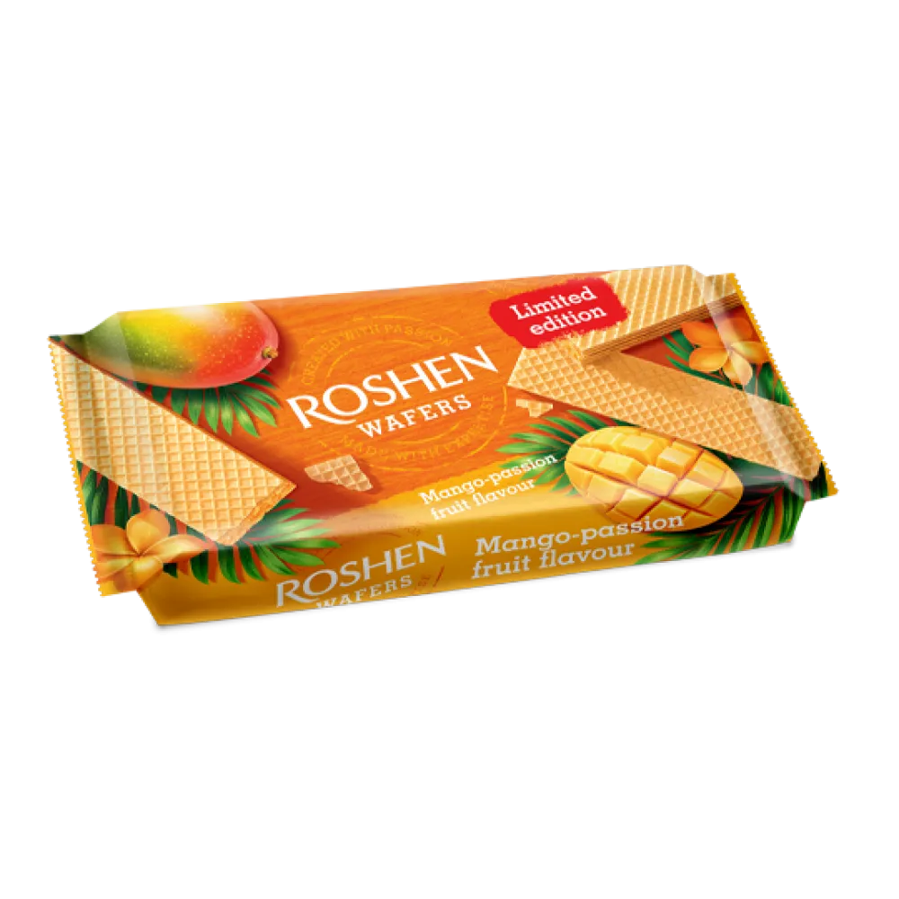 Вафля Roshen Wafers манго-маракуйя 216гр  арт. 10897 