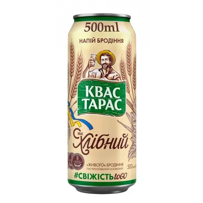 Квас Тарас білий з/б 0,5л  арт. 07403