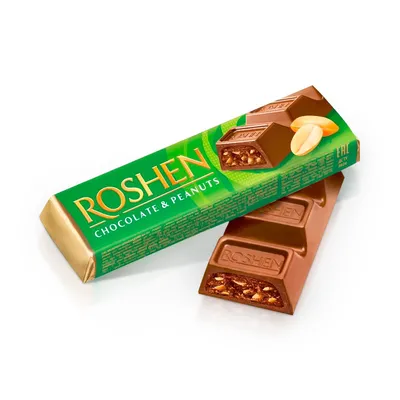 Батончик Roshen Crisps&Peanut Акц. 38гр  арт. 09113
