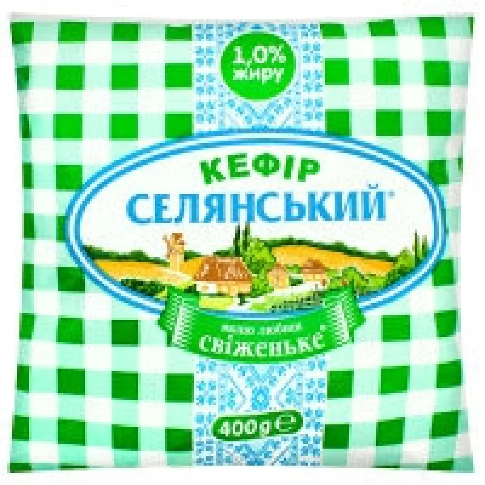 Кефір Селянський 1% 400мл  арт. 01595 