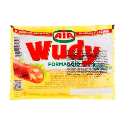 Сосиски Aia Wudy з сиром 150гр  арт. 10048
