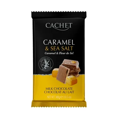 Шоколад Cachet Мол. з сол. карам. 300гр  арт. 07080