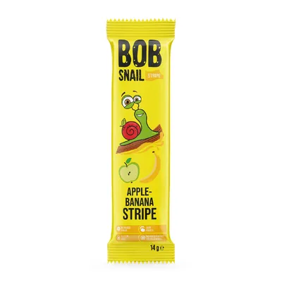 Цукерка Bob Snail ябл-бан 14гр  арт. 02759