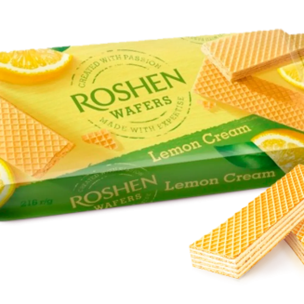 Вафля Roshen Wafers лимон 216гр  арт. 06438 