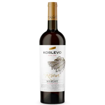 Вино Merlot Koblevo Reserve червоне сухе 0.75л  арт. 04683