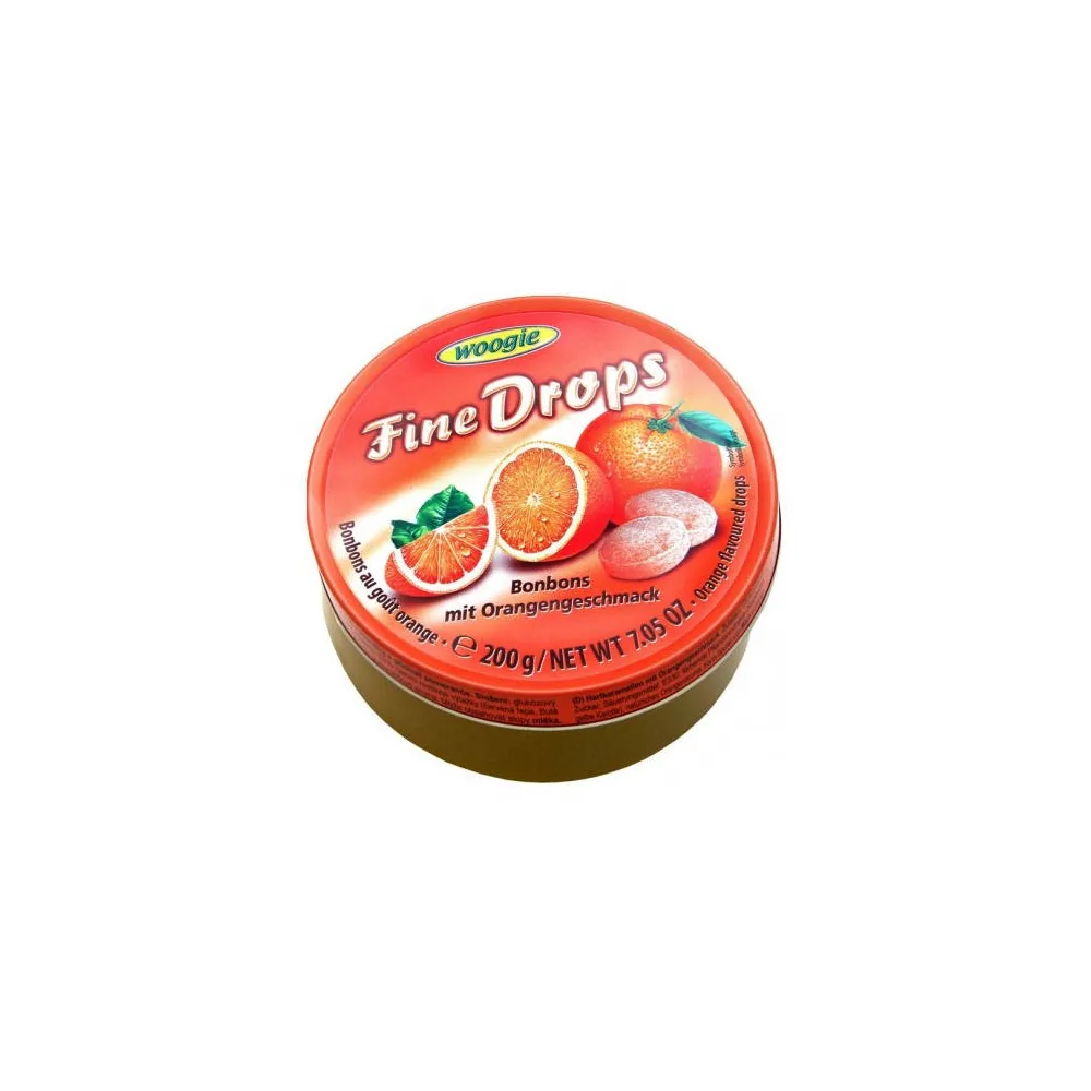 Льодяник Woogie Fine Drops апельсин 200гр  арт. 07433 