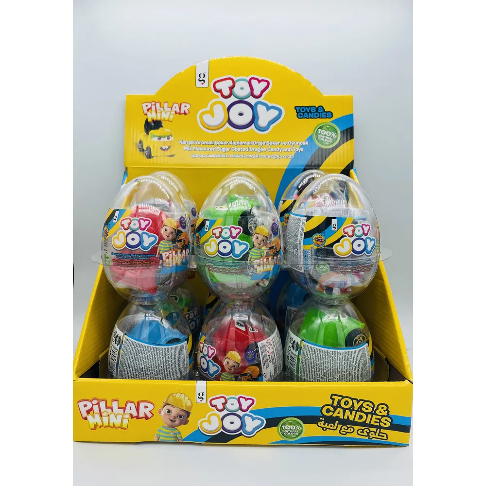 Цукерка Toy Joy з іграшкою пласт.яйце 10гр  арт. 07676 