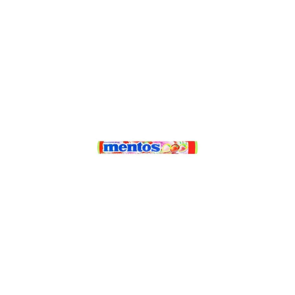 Цукерка Mentos полуниця 26гр  арт. 10795 