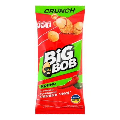 Арахіс Big Bob Кранч Солодкий перець чилі 55гр  арт. 00597