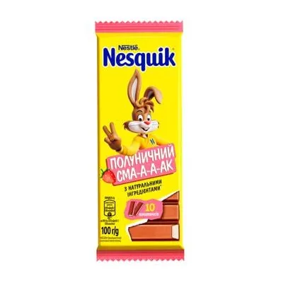 Шоколад Nestle Nesquik полуниця 100гр  арт. 09921