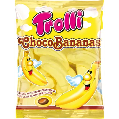Зефір Trolli Choco Bananas з шок.нач. 150гр  арт. 02821
