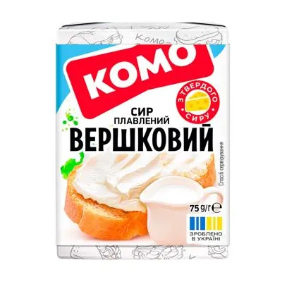 Сир плав. Комо Вершковий 75гр  арт. 09550