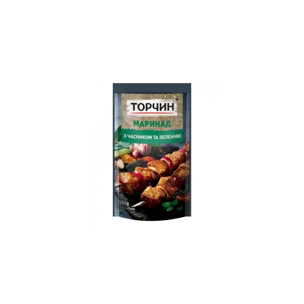 Маринад Торчин Часник-зелень 160гр  арт. 09375 