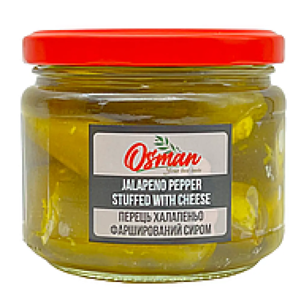 Перець Osman Халапеньо фарширований сиром 290гр  арт. 08005 
