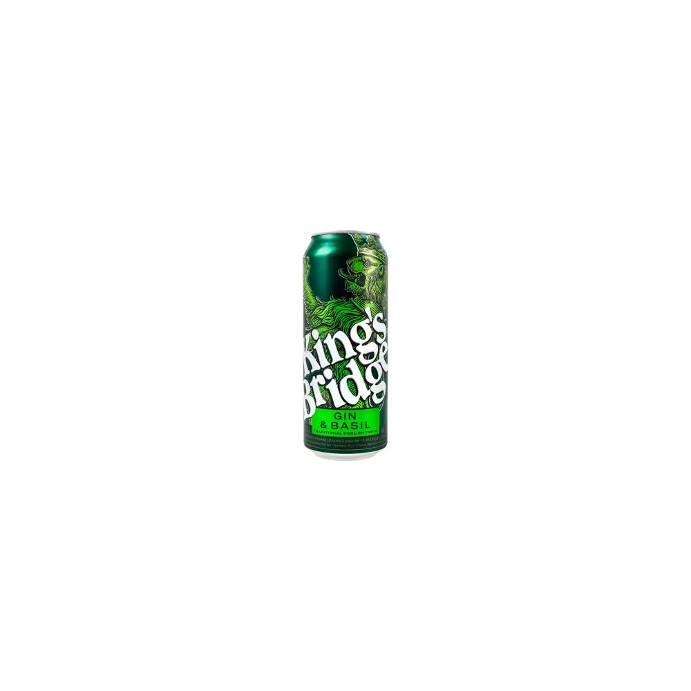 Напій слабоалкогольний King's Bridge Gin & Basil 0.5л  арт. 10806 