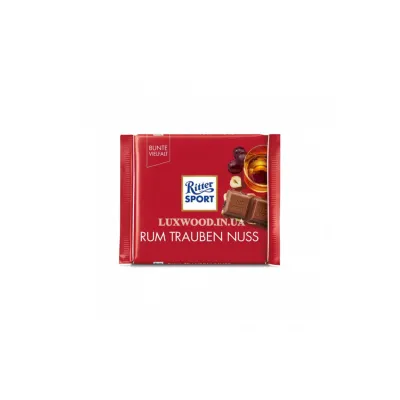 Шоколад Ritter Sport Rum Trauben nuss 100гр  арт. 07818