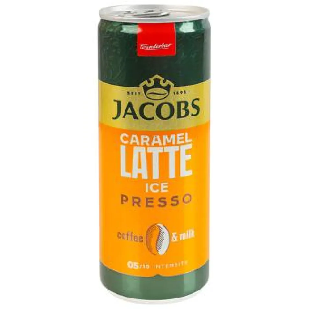 Холодна кава Jacobs IcePresso Latte Caramel з/б 250мл  арт. 10762 