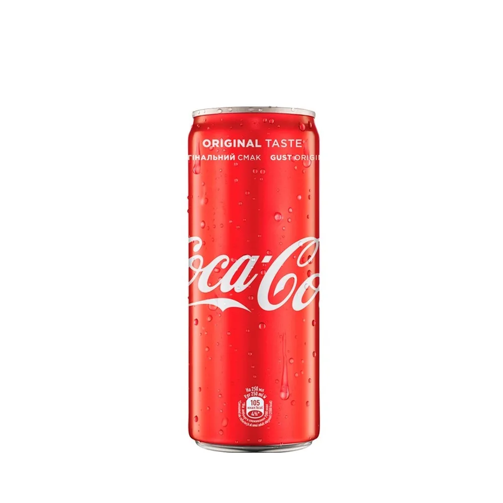 Напій газований Coca-Cola з/б 0.25л  арт. 05533 