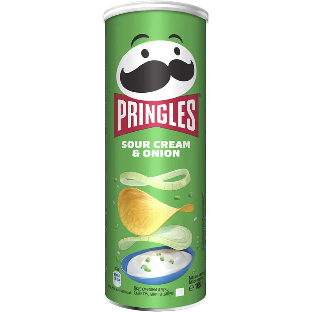Чипси Pringles смет-циб. 165гр  арт. 07088 