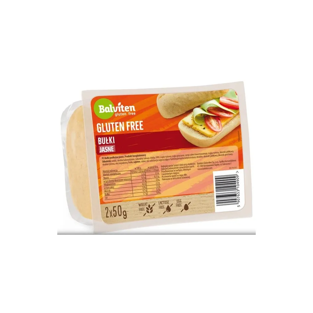 Булочка Balviten біла 2шт*50гр  арт. 08505 