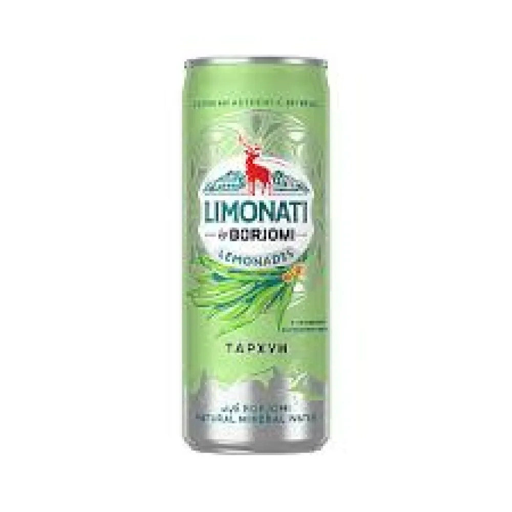 Напій газований Borjomi Лимонад тархун з/б 0,33л  арт. 07372 