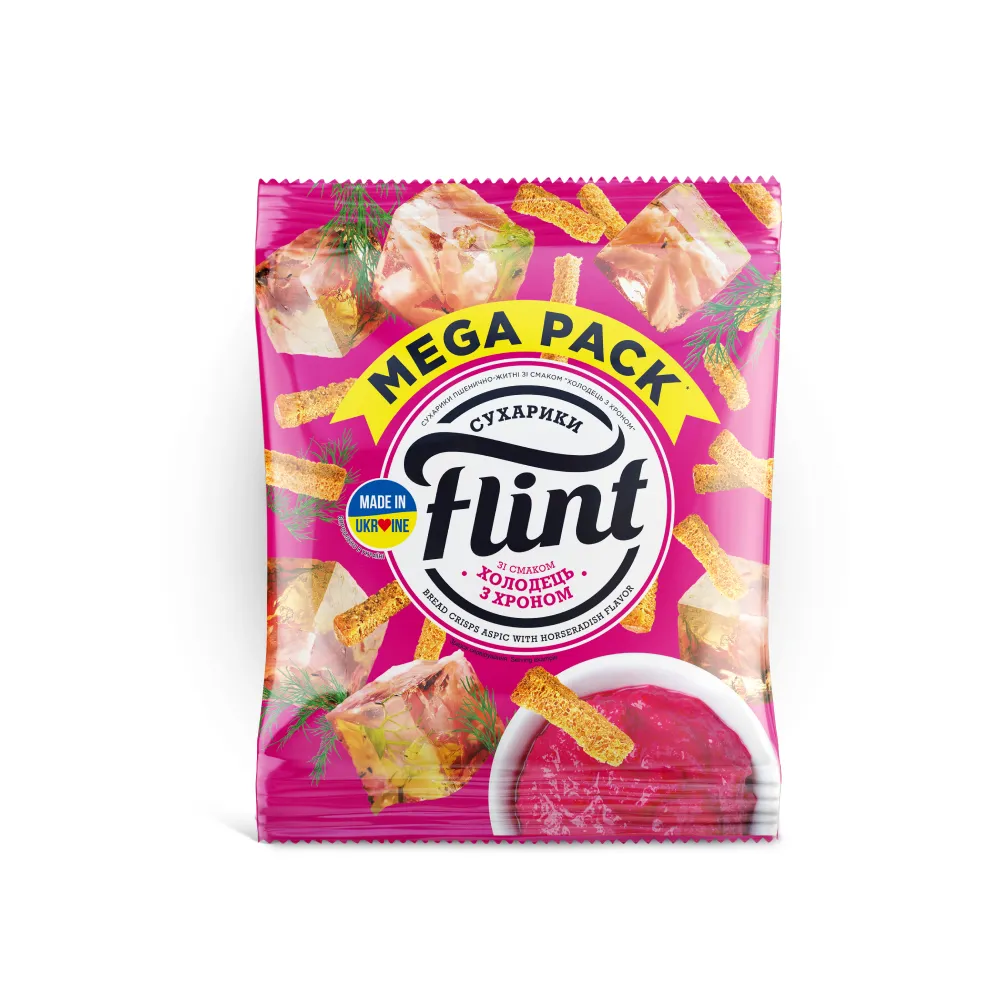 Сухарики Flint пшен. Холод/хрін 100гр  арт. 04214 