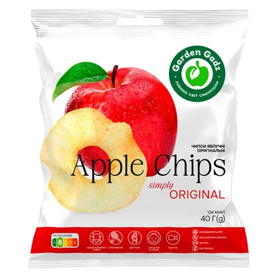 Чипси Garden Gadz Яблучні 40гр  арт. 11060