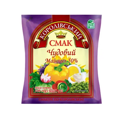 Майонез Королівський смак 50% 340гр  арт. 04734