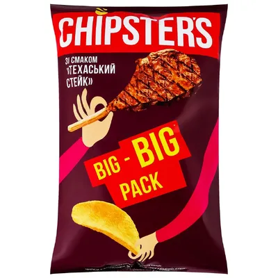 Чипси Chipster's Техаський стейк 150гр  арт. 09156
