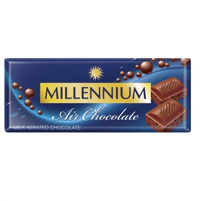 Шоколад Millennium Молочний пористий 85гр  арт. 07576