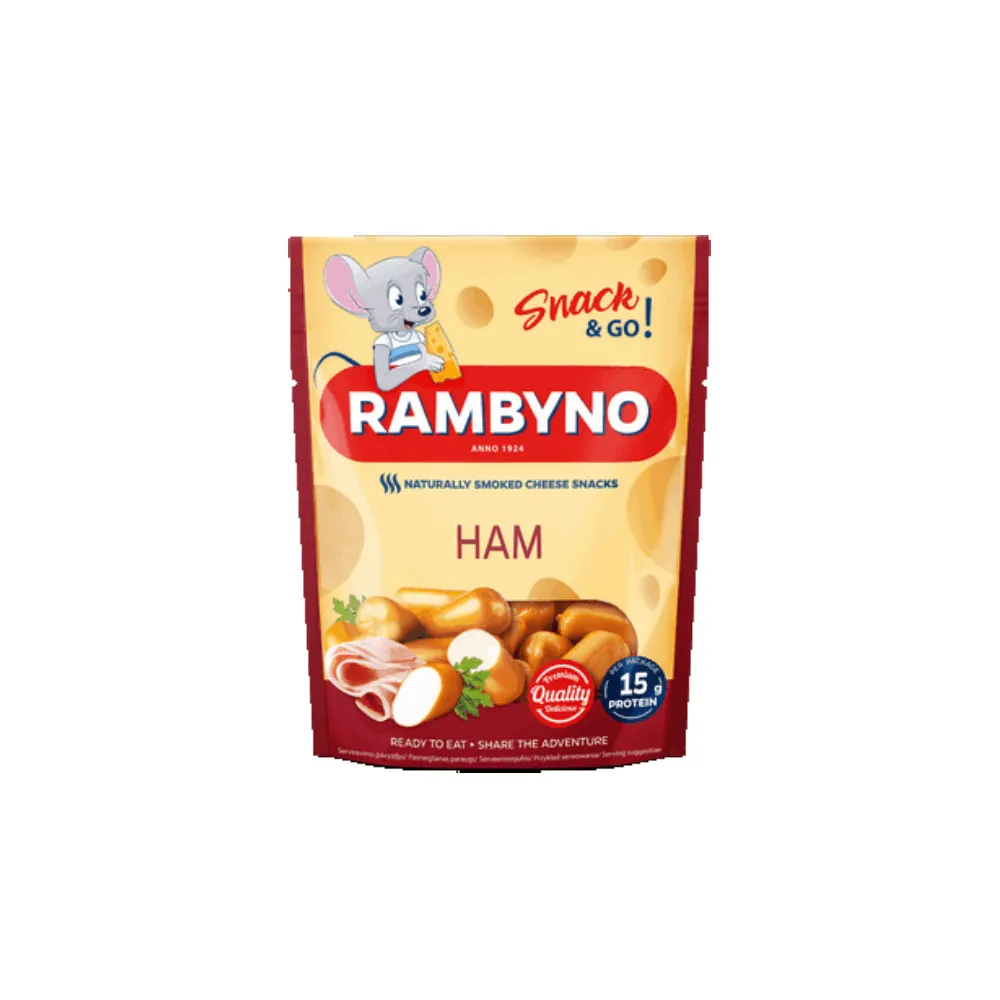 Сир Rambyno Копчений з шинкою 75гр  арт. 10268 