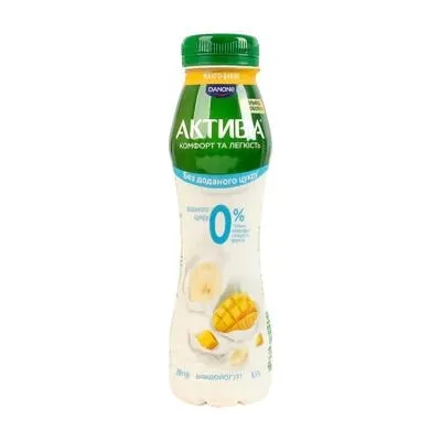 Йогурт Активіа манго-банан б/ц 250гр  арт. 10920