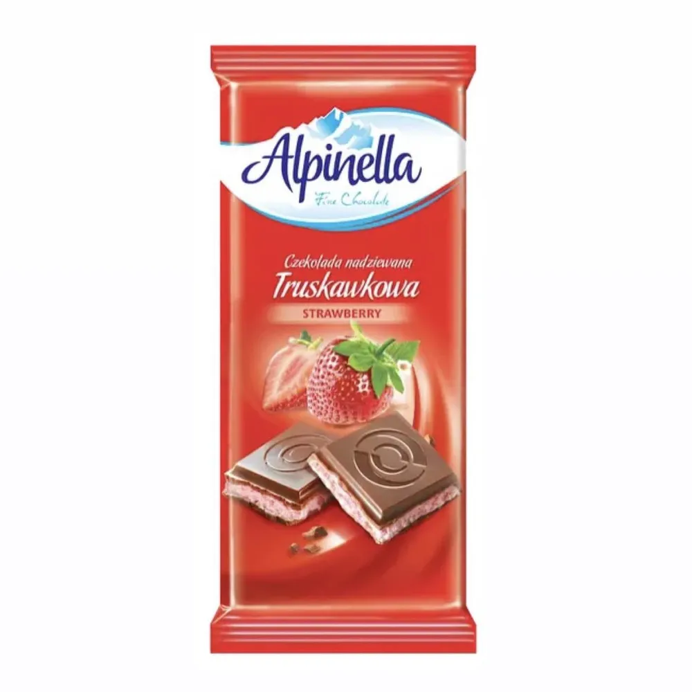Шоколад Alpinella Полуниця 100гр  арт. 10534 