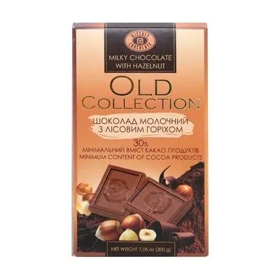 Шоколад Old Collection Молоч.ліс.гор. 200гр  арт. 03708