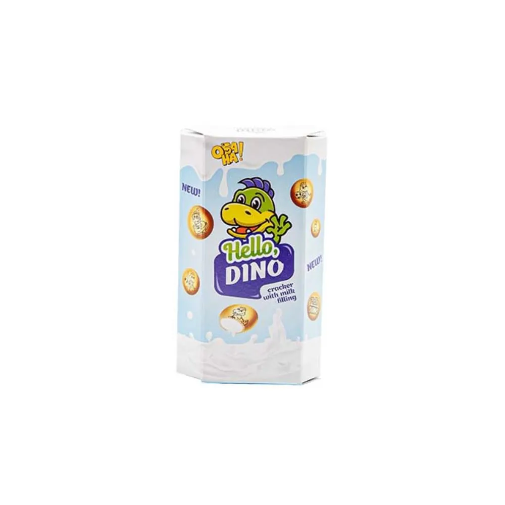 Крекер Обана! Hello Dino молочний 50гр  арт. 09605 
