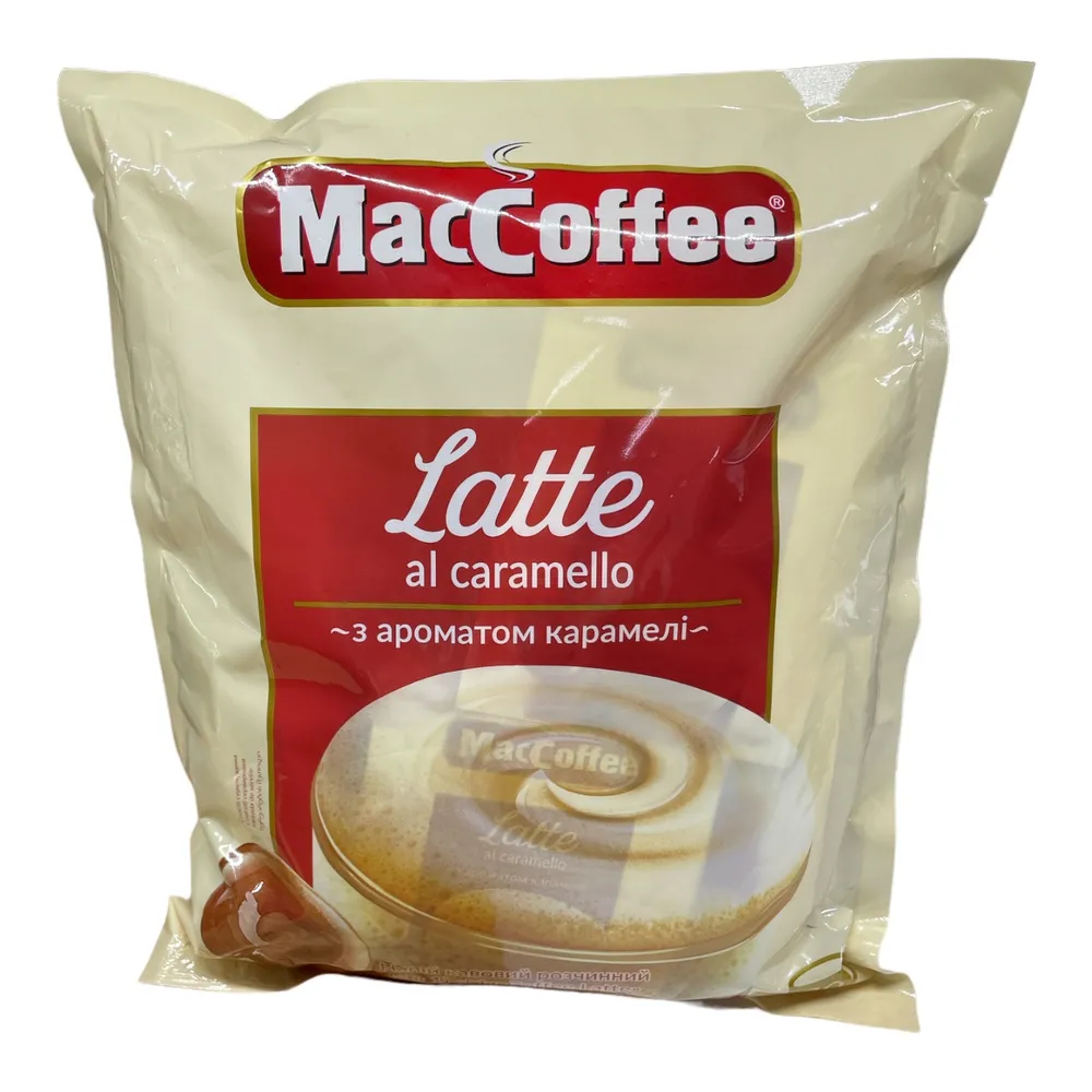 Кава стік MacCoffee Лате карамель 22гр  арт. 05062 