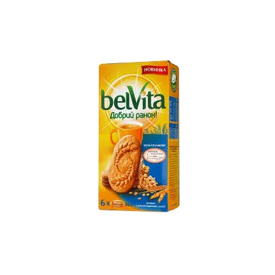 Печиво BelVita Мультизлаки-Молоко 225гр  арт. 02111
