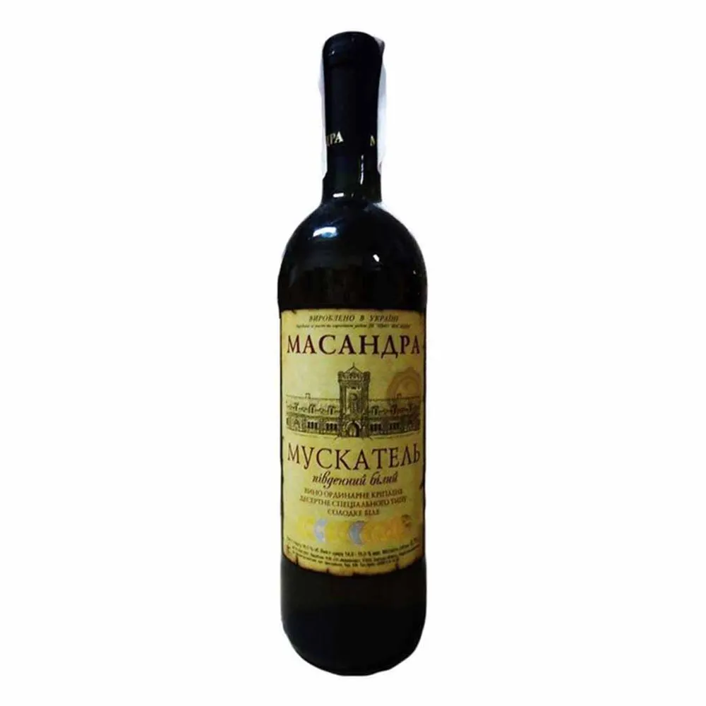 Вино Масандра Мускатель с/б 0,75л  арт. 09282 