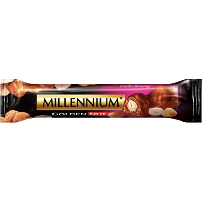 Батончик Millennium Golden Nut чорний з цілим горіхом 40гр  арт. 04438