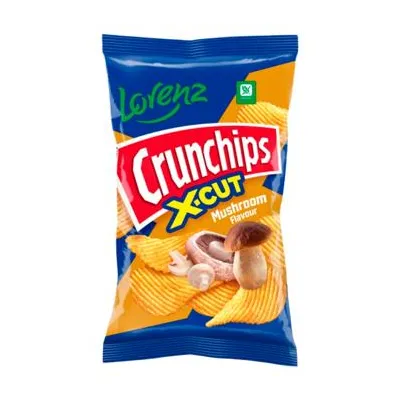 Чипси Lorenz карт.Crunchips X-cut гриби 75гр  арт. 10929